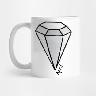 April Diamond Birthstone Mug